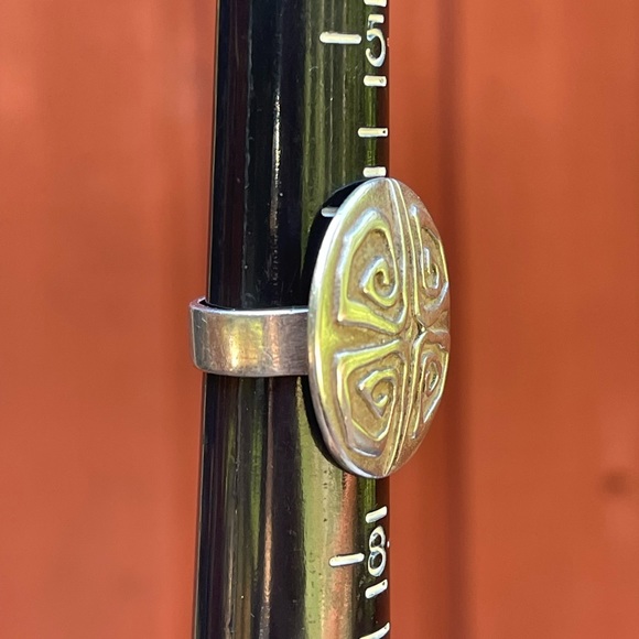 Artisan Handmade Solid Sterling Ring, Celtic Spiral Design - Picture 4 of 8